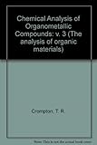 Chemical analysis of organometallic compounds