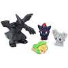 Bandai - 85050 - 4 Figurines - Set Y - Pok�mon - Zorua + Larveyette + Chinchidou + Zekrom