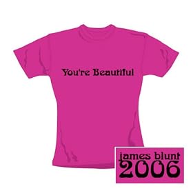 James Blunt - Girl Shirt YOU�RE BEAUTIFUL SKINNY (in L)