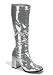 Women's 3 Inch Block Heel Sequins Knee Boot