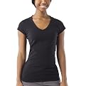 Juniors' Mossimo Supply Co. Cap-Sleeve V-Neck Tee - Ebony