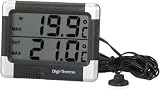 Produkt-Bild: Carpoint 1121212 Innen/aussen Thermometer schwarz/silber