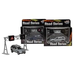Kids Globe 510632 - Volvo XC90 Die Cast mit Autobahnschild Try
