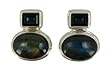 Montana Crystal and Genuine Labradorite Earring