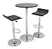 Winsome Spectrum-Pub-Table, Black & Chrome