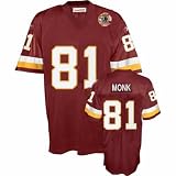 Art Monk #81 Red Washington Redskins Mitchell & Ness NFL Premier Throwback All Stitched Replica Jersey - X-LARGE