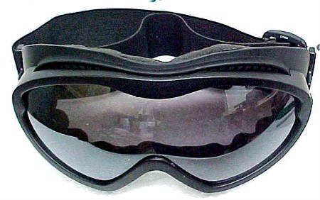 Matte Black Snow Skiing Goggles Smoke Lenses Ski