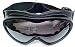 Sporting Goods : Matte Black Snow Skiing Goggles Smoke Lenses Ski
