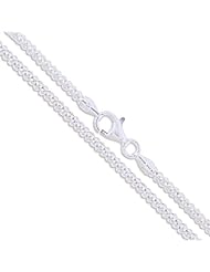 Sterling Silver Diamond-Cut Popcorn Chain 2mm Soild 925 Italy New Necklace 20"