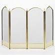 Woodfield Brass 4-panel Screen for Fireplace