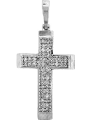 0.15CTW DIAMOND CROSS PENDANT