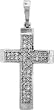0.15CTW DIAMOND CROSS PENDANT