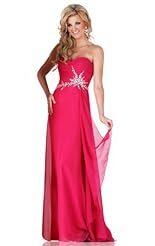 Applique Beaded Lace Crystals Crystal Cocktail Chiffon/Taffeta/Tulle Bridesmaid Dress 