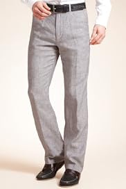 Blue Harbour Pure Linen Active Waistband Straight Leg Chinos [T17-2304B-S]
