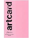 Paperchase 10 Sheets of Art Card. A4 Candy Pink