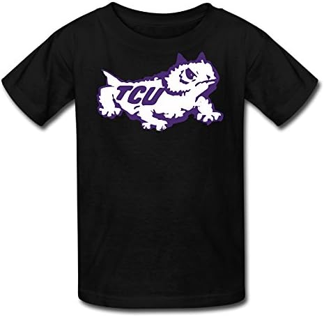 AMAG Texas Christian Tcu University Kids Boys And Girls T Shirt Black Size M