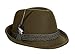 Alpine Holiday Oktoberfest Wool Bavarian Fedora Hat - Green - XXL (7 7/8 to 8 1/8