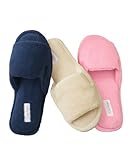 Dearfoams Stretch Gore Scuffs, Sand, Small