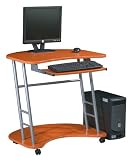OSP Designs KK202R Kool Kolor 36 W Mobile Computer Desk in Burnt Orange
