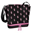 Girls Ballet Shoes Tote Bag - 4317 - Nice sized tote bag with embroidered pink ballet shoes - Girl's dance bags or dance totes