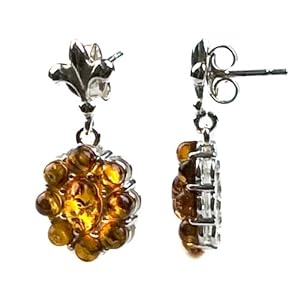 Honey Amber Medium Earrings