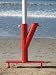 The Original Umbrella Stand - Use Anywhere, Sand or Grass, Easy to Use, Red