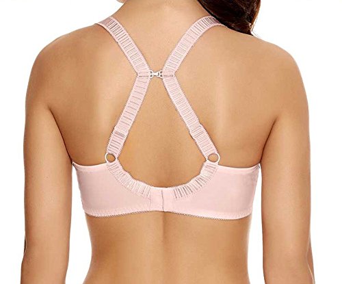 Freya Women's Deco Charm Moulded Plunge Bra, Ballet Pink, 36G