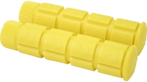 4 Pair Yellow Bicycle Fixed Gear Bike Handle Bar Grips 120 Mm