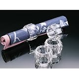 Acrylic Round Faceted Napkin Rings Set of 4 by HomeAndWine.com