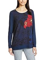 Desigual Camiseta Manga Larga (Azul)