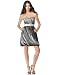 XOXO Dress, Tube with Overlay White/Black 7