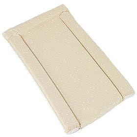 By Carla Standard Changing Mat, White Polka Dot On Beige