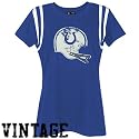 Indianapolis Colts Ladies Royal Blue Vintage Helmet T-shirt