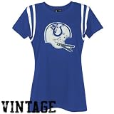 Indianapolis Colt T Shirt : Indianapolis Colt Ladies Royal Blue Vintage Helmet T Shirt