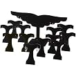 13 Black Velvet Earring Tree Jewelry Showcase Display Stands