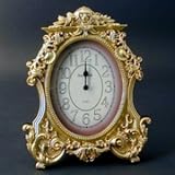 OVAL GOLD CLOCK (1176) by Jaf Gifts