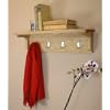 Wall Mounted Coat Rack Mobel Solid Light Oak