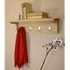 Wall Mounted Coat Rack Mobel Solid Light Oak