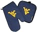 WVU Mitt Potholder Set West Virginia University for Kitchen Tailgating or Barbecue Pot Holder College NCAA Licensed Kitchen Tailgating Accessories make Great Unique GIFT IDEAS for HIM or HER, College Students Fans Men Ladies Woman Women