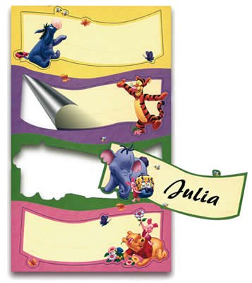 Childrens Toyshop  Spielwaren : Heffalump 8 Namensschilder Riethmüller 550135