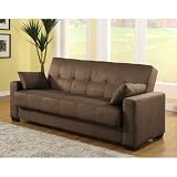 Lifestyle Solutions Napa Casual Convertible Sofa in Java