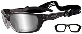 Wileyx Brick La Lght Adj Smoke Grey/Metallic Black Glasses