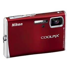 Nikon Coolpix S52 9MP Digital Camera Zoom with 3x Optical Vibration Reduction Zoom (Red)