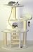 WILMA Corner - Scratching Tree CARLOS 51 white #3218-16