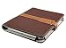 M-Edge Prodigy Genuine Leather Kindle Jacket with Hinge (Fits 6" Display, Latest Generation Kindle), Pebbled Mocha w/ Saddle