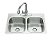 KOHLER K-3371-4-NA Verse Double Equal Self-Rimming Kitchen Sink
