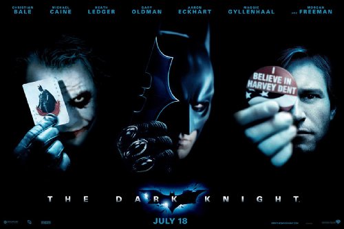 Batman Dark Knight Movie Poster 3 Way (Style #9714)