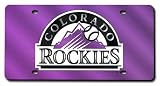 Colorado Rockies License Plate Cover Purple Base