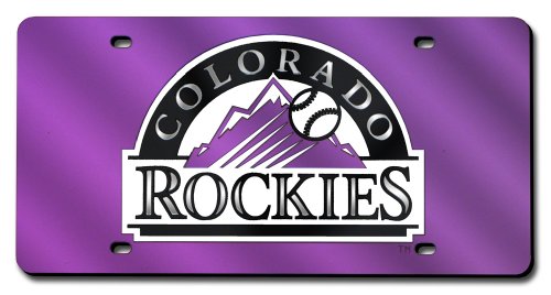 Colorado Rockies License Plate Cover Purple Base