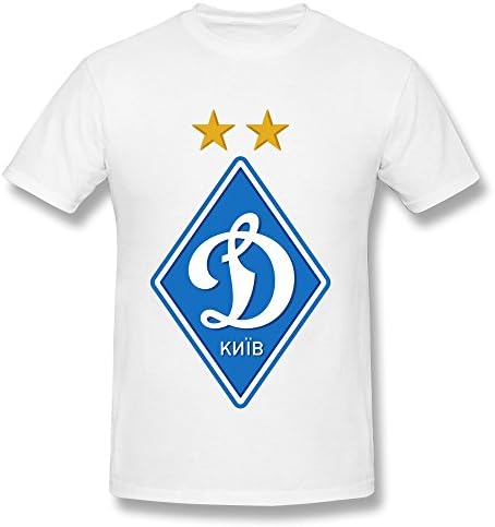 Haoyuntixu Men's FC Dynamo Kyiv T Shirts Medium White